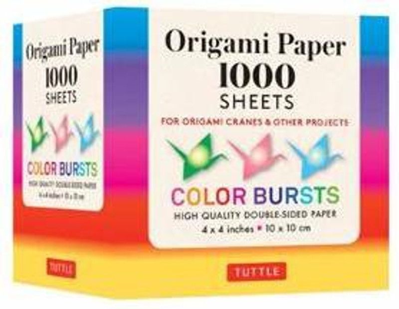 Origami Paper Color Bursts 1,000 sheets 4" (10 cm)  (English, Notebook / blank book, unknown)