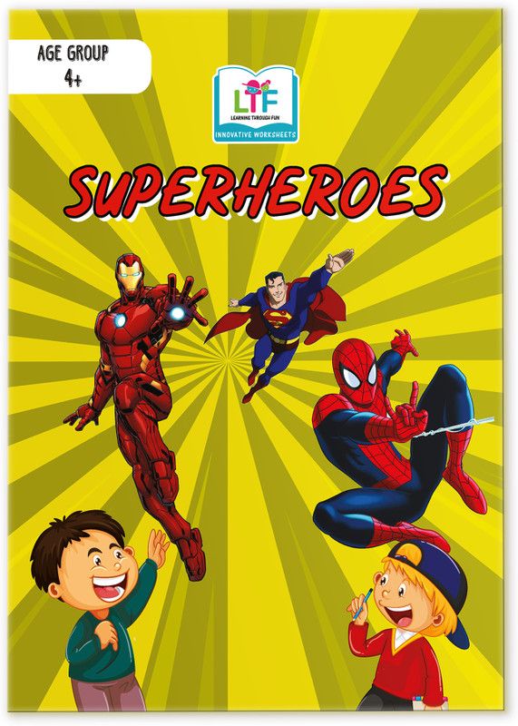 Superheroes Theme Story Book, English, Curriculum based, Worksheet book with educational activities  (Paperback, LEARNING THROUGH FUN)