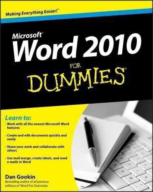 Word 2010 For Dummies  (English, Paperback, Gookin Dan)