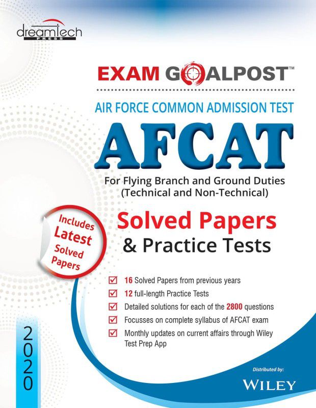 Air Force Common Admission Test AFCAT - For Flying Branch and Ground Duties (Technical and Non-Technical) 1 Edition  (English, Paperback, Wiley Editorial)