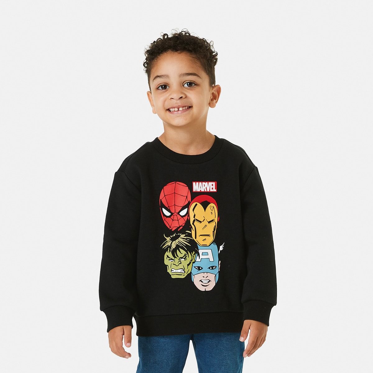 Marvel License Print Crew Neck Sweatshirt