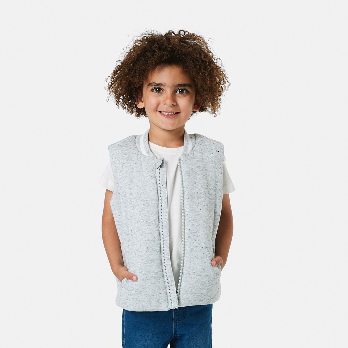 Jersey Puffer Vest