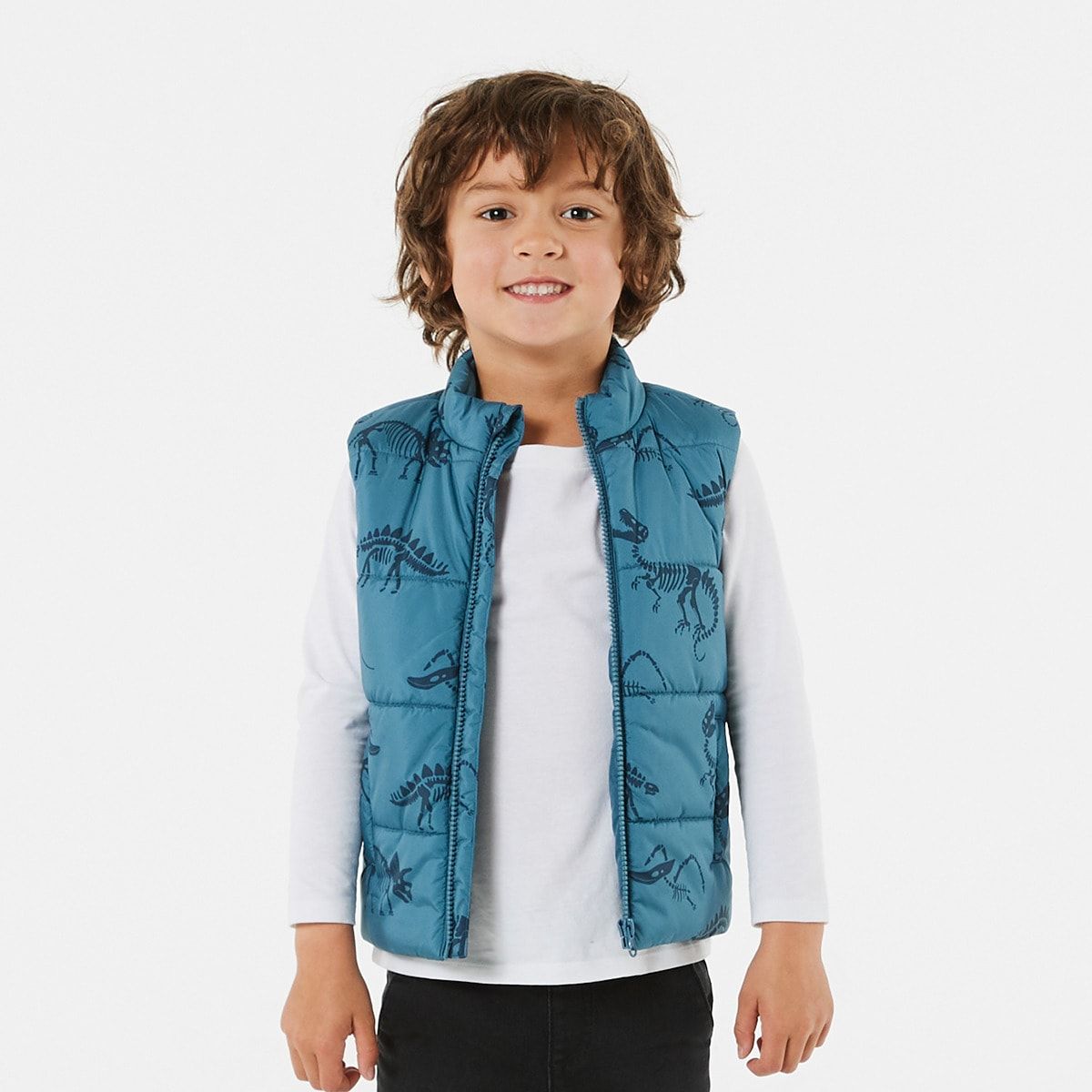 Printed Puffer Vest