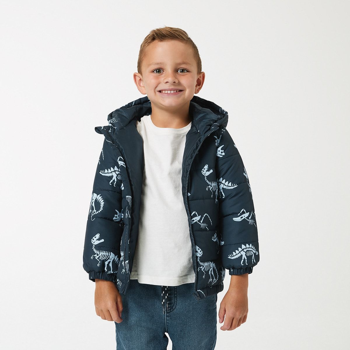 Printed Puffer Jacket
