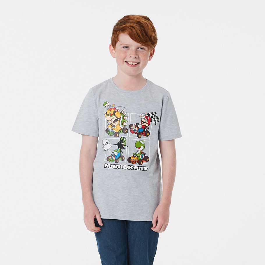 Short Sleeves Mario Bros License T-shirt