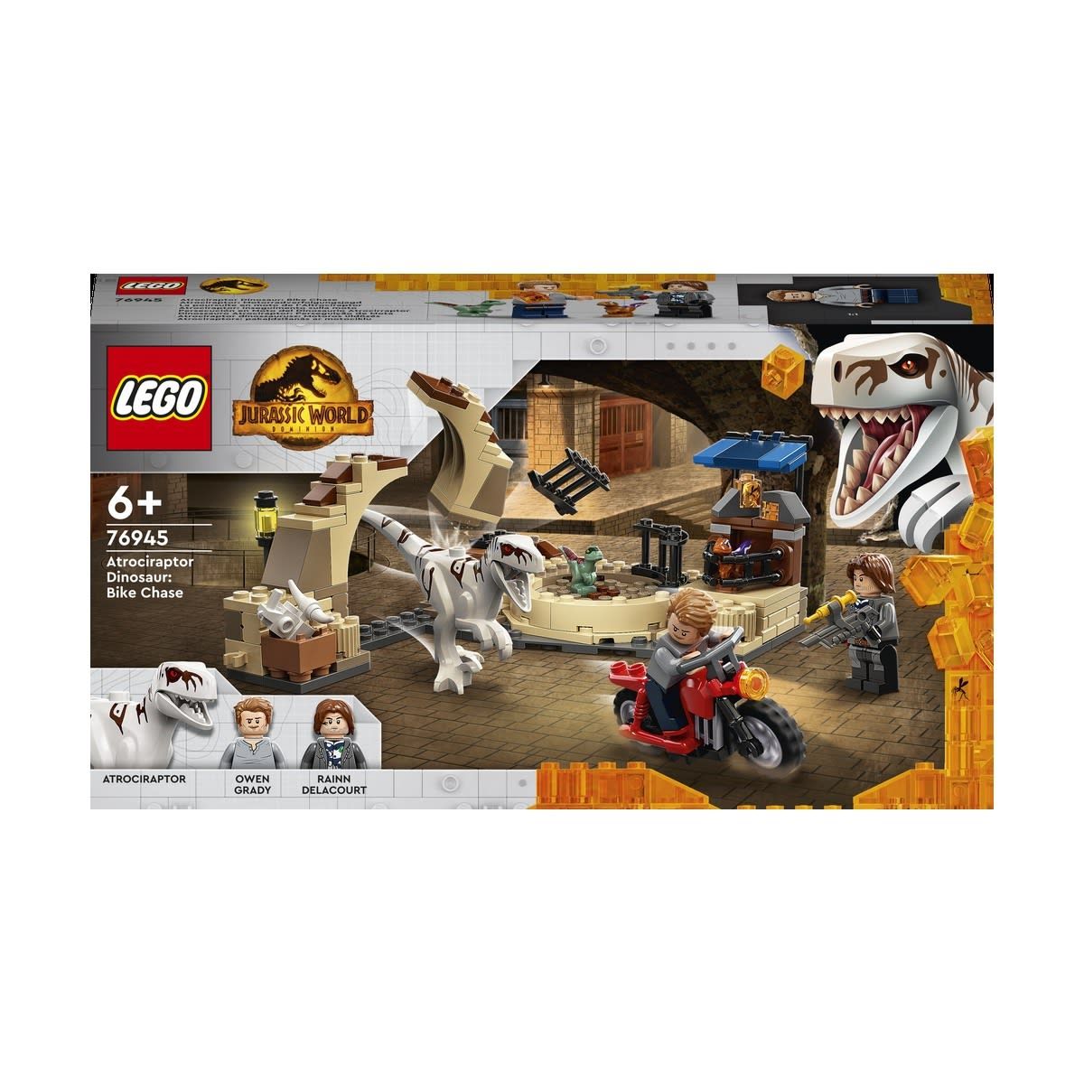 LEGO Jurassic World Atrociraptor Dinosaur: Bike Chase 76945