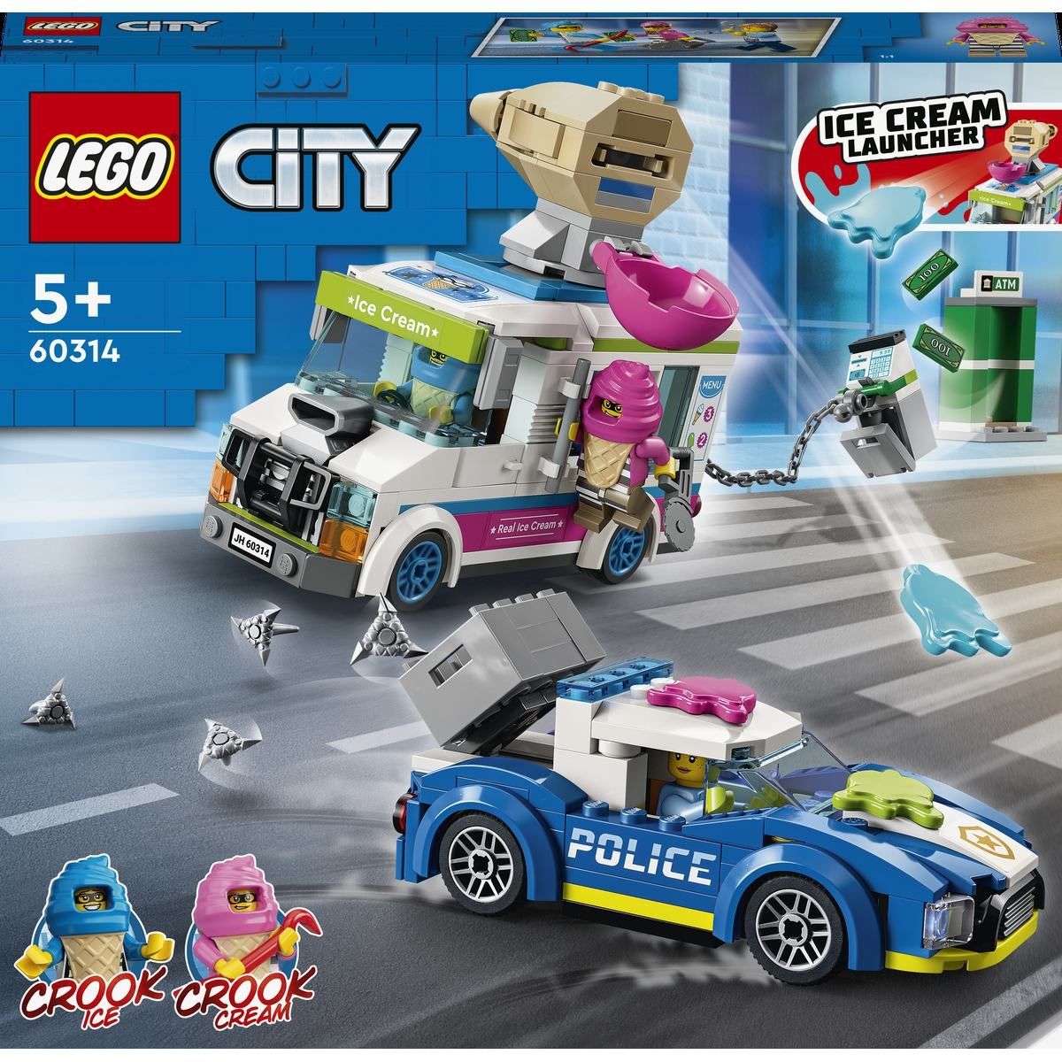 LEGO City Police Ice Cream Truck Police Chase 60314