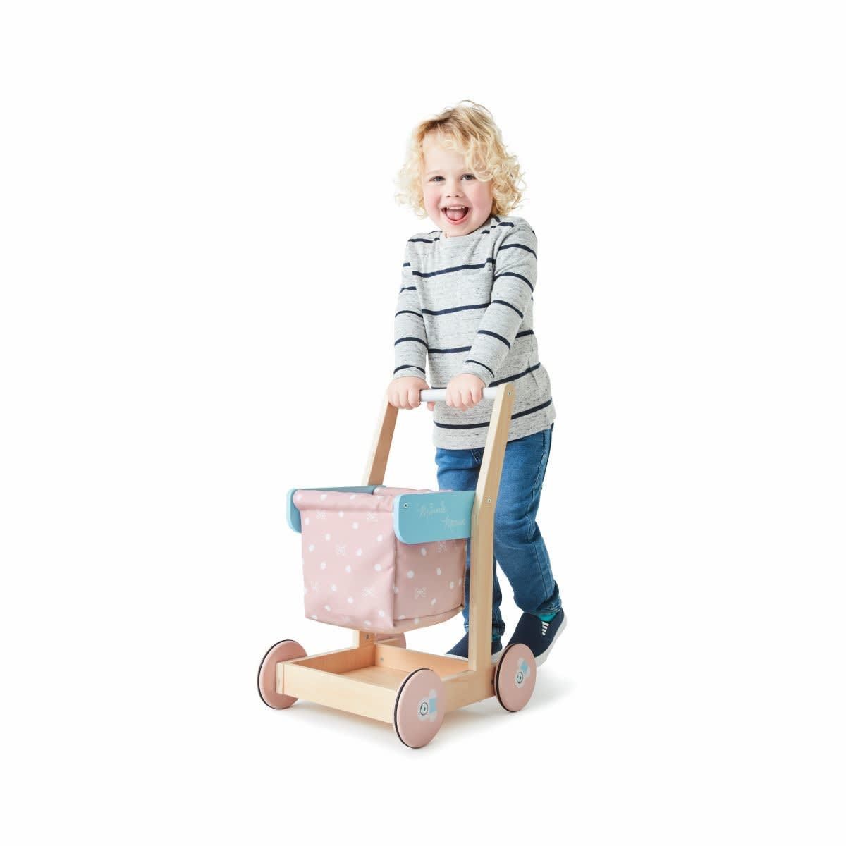 Disney Minnie Mouse Wooden Shopping Trolley
