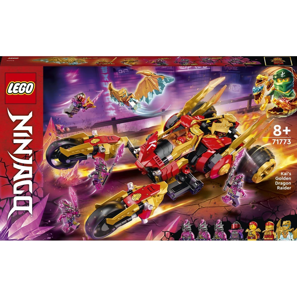 LEGO NINJAGO Kaiâs Golden Dragon Raider 71773