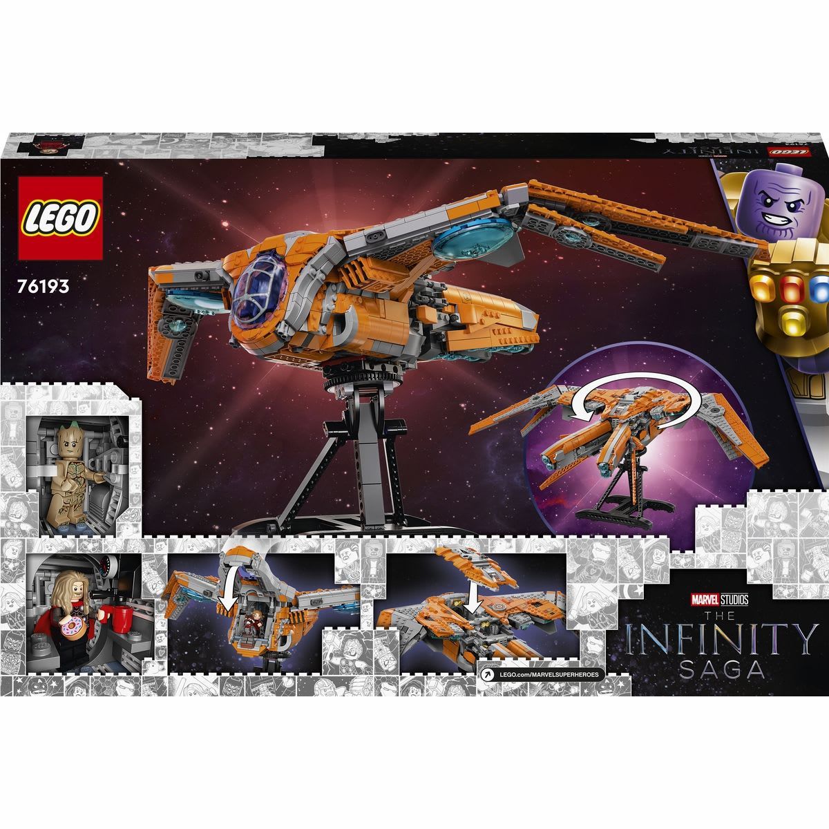 LEGO Marvel Avengers Movie 4 The Guardiansâ Ship 76193