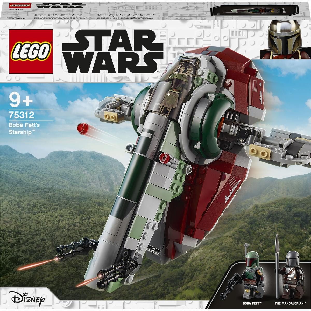 LEGO Star Wars Mandalorian Boba Fettâs Starship 75312