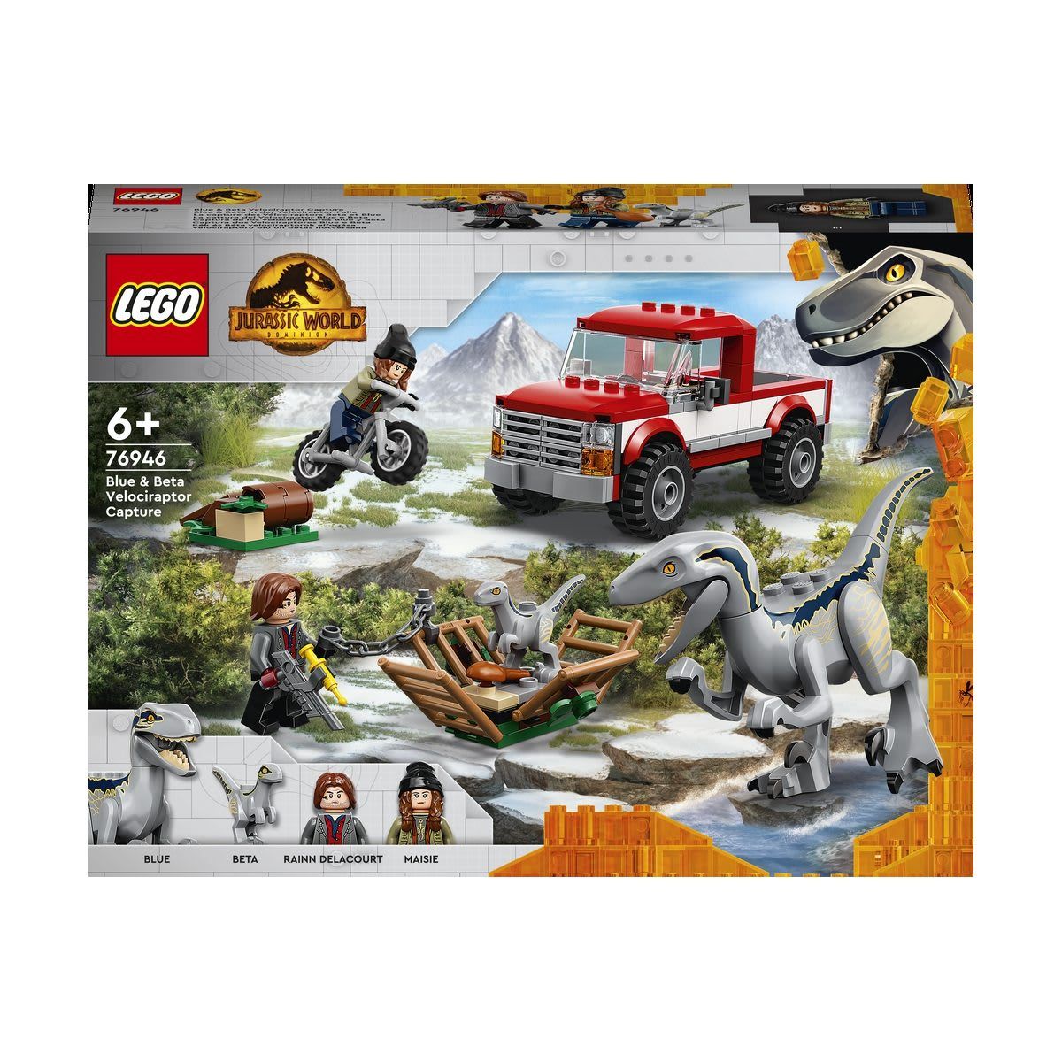 LEGO Jurassic World Blue and Beta Velociraptor Capture 76946