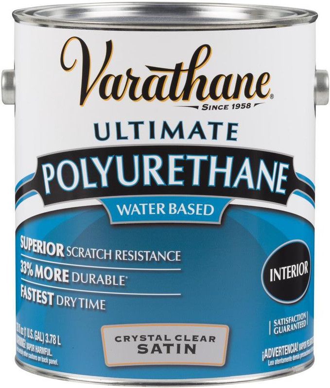 RUSTOLEUM 200231 Transparent Satin Wood Varnish  (Acrylic 3.78 L)