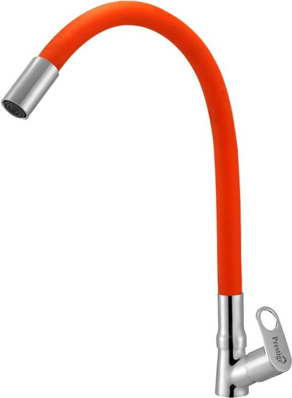 Prestige Prime Flexible Swan Neck Orange For Kitchen Sink Wash Basin Faucets Pillar Tap Faucet  (Deck Mount Installation Type)