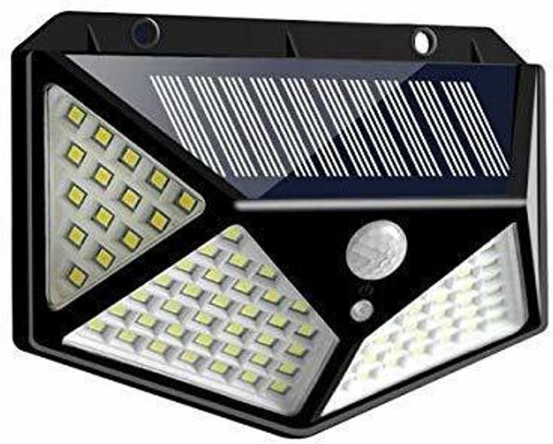 geutejj Outdoor Solar Light PIR Motion Sensor Wall Light Waterproof Solar Sunlight_88 Solar Light Set  (Wall Mounted Pack of 1)