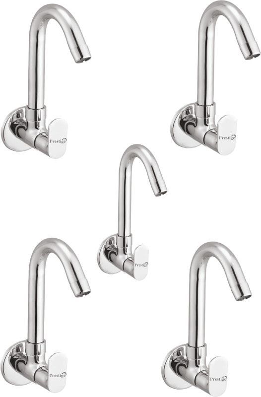 Prestige Ocean Sink Cock-Pack Of 5 Pillar Tap Faucet  (Wall Mount Installation Type)