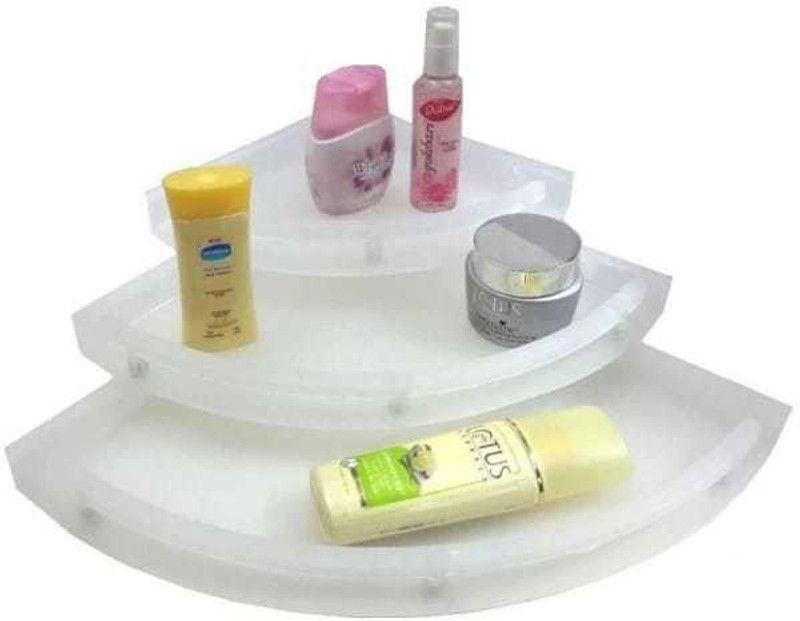 LoveCompany Plastic Wall Shelf  (Number of Shelves - 3)