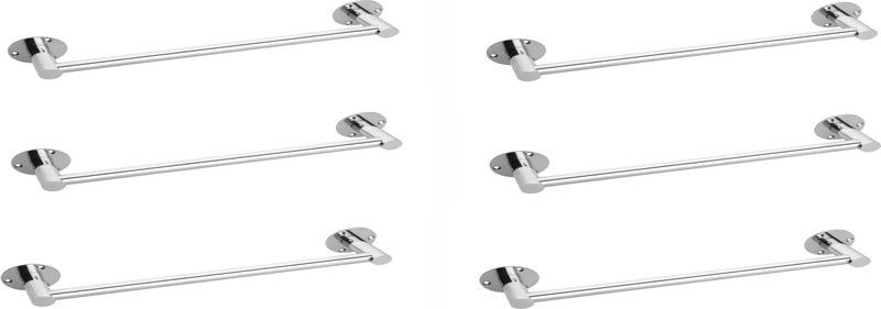 kanjal Stainless steel heavy Towel ring Towel holder Towel rod for wash basin Towel hanger Cloth hanger Napkin ring Bathroom accessories Modern Bath Towel Stand Cloth stand for bathroom 24 inch 1 Bar Towel Rod  (Stainless Steel Pack of 6)