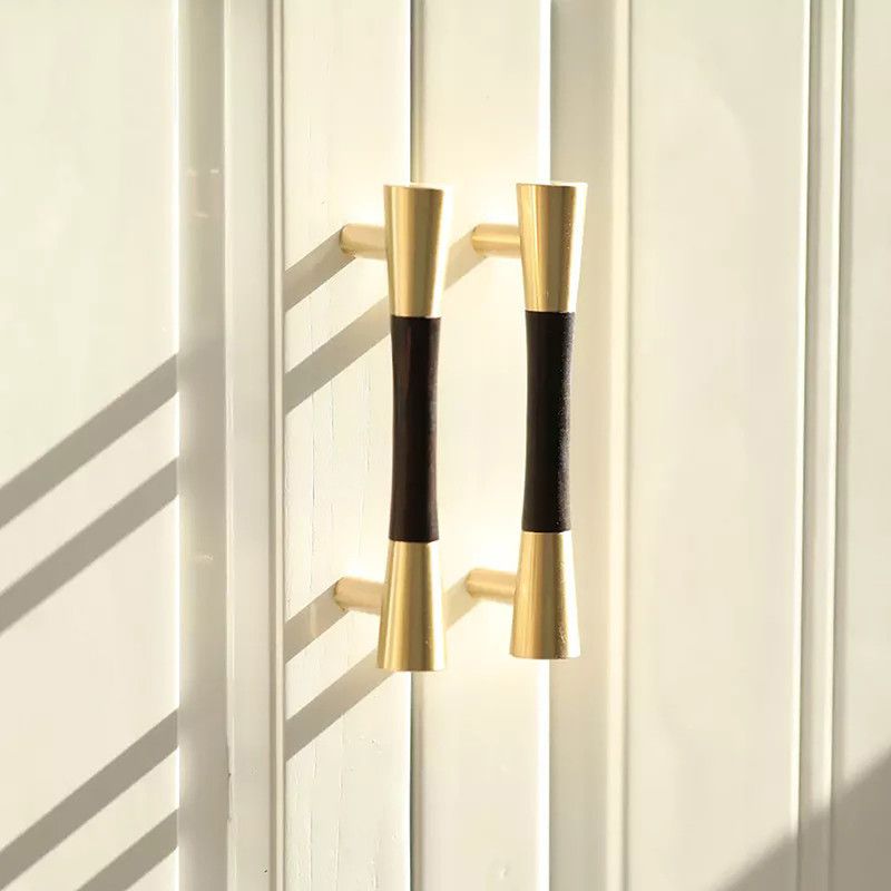 Mantara W-0014-130-Black Wood Cabinet/Drawer Handle  (Black Pack of 1)