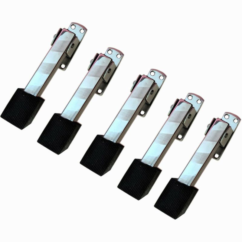 Rawk rwk_pipe_dorstpr_Pk-5 Door Mounted Door Stopper  (Silver)