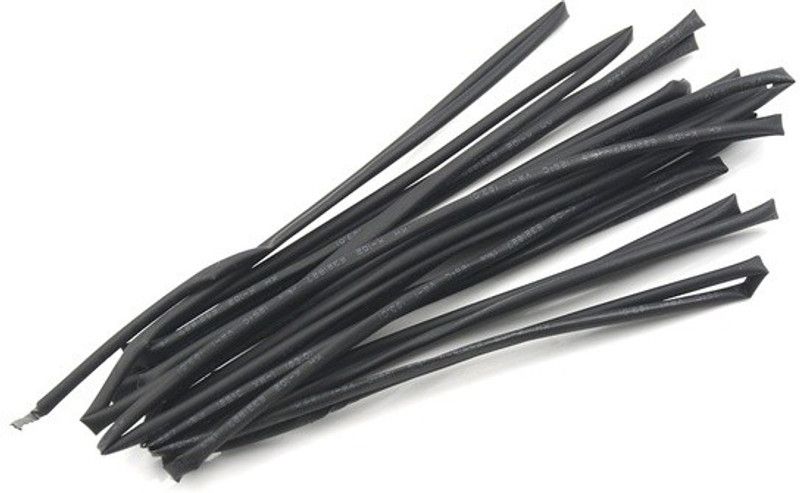 RPI SHOP Black 4mm Polyolefin Heat Shrink Tube, Insulated Wire Cable Sleeve Wrap 100 Meter Heat Shrink Cable Sleeve  (4 mm)