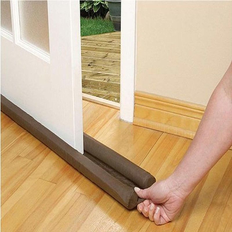 borvia Under Door Fabric Twin Draft Guard Cover Stop Light Dust Cool Air Escape Protector (Multicolor, Standard) Floor Mounted Door Stopper  (Multicolor)