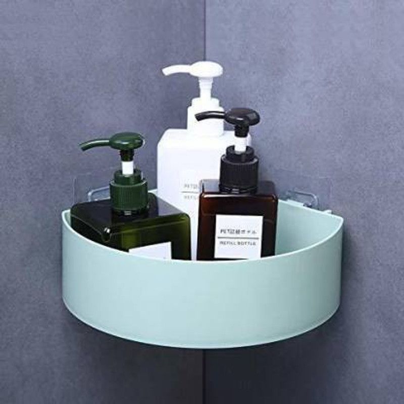 ADAKASI Plastic Wall Shelf  (Number of Shelves - 1, Green)