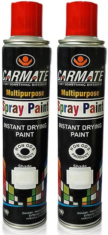 CARMATE Touch Up Spray Paint Black and Lacquer Spray Paint 440 ml  (Pack of 2)