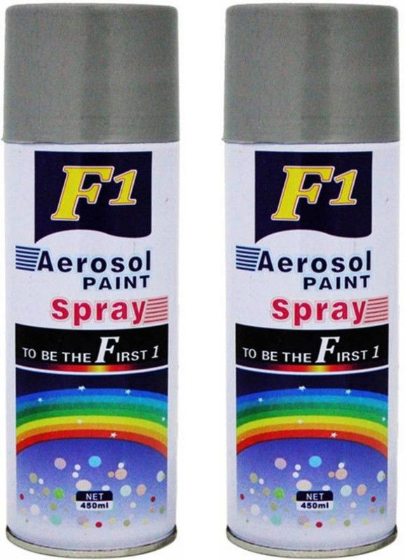 F1 pc combo Silver Spray Paint 500 ml  (Pack of 1)