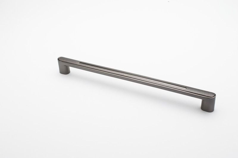 Rab Hand 7091, Size:-288mm, Finish:- Black Satin Zinc Cabinet/Drawer Handle  (Black Pack of 1)