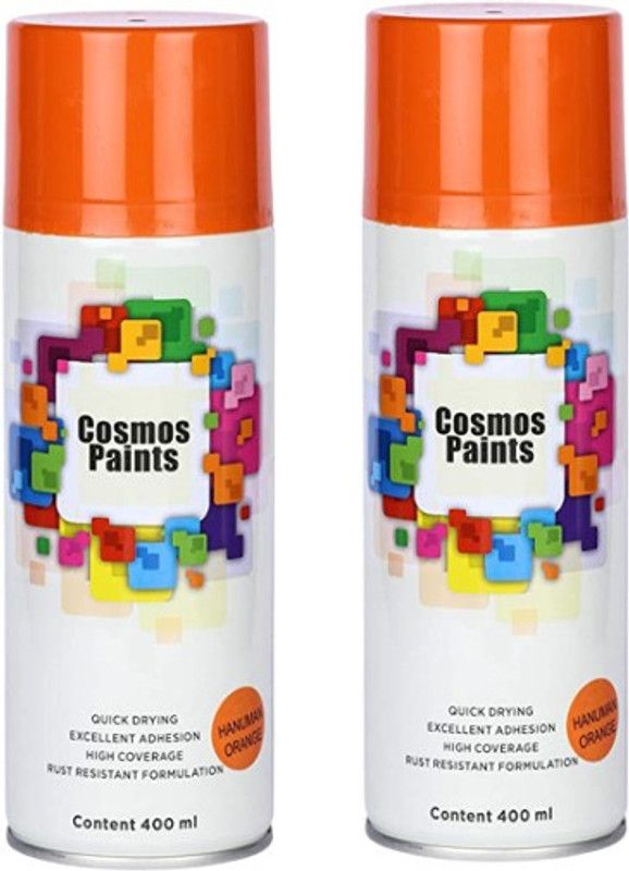 Cosmos Hanuman Orange Spray Paint 400 ml  (Pack of 2)
