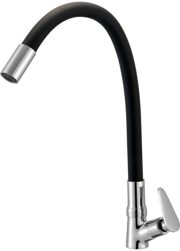 Prestige SLM3507 Slim Flexible Swan Neck Black For Kitchen Sink, Wash Basin Faucets Pillar Tap Faucet  (Deck Mount Installation Type)