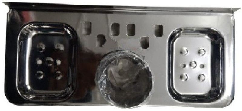 SBD Stainless Steel Wall Shelf  (Number of Shelves - 1, Silver)