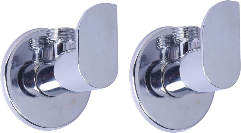 Prestige ALIVE-Pack Of 2 ALIVE Angle Cock Volve tap Steel with Wall Flange Angle Cock Faucet  (Wall Mount Installation Type)
