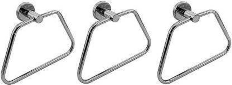 LABATHWAYS TRIANGLETOWELRING3 STEEL Towel Holder  (Steel)