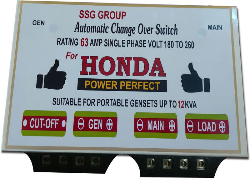 SSG Group Automatic Change Over 63AMP Indoor Plug-In Electronic Timer Switch  (White, Black)