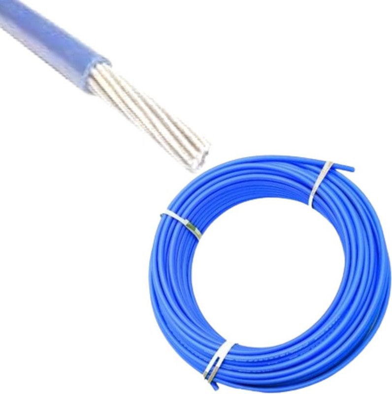 DRUMSTONE PVC Aluminium Heavy Quality 1 sq/mm Blue 75 m Wire  (Blue)