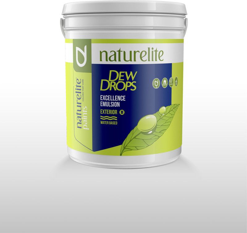 Naturelite Paints Dew Drops Excellence White Emulsion Wall Paint  (4 L)