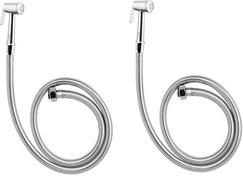 AVLEN Marvel (BRASS) Health Faucet with 1.5 mtr Flexible PVC Tube and Wall Hook (Set of 2) Faucet Set