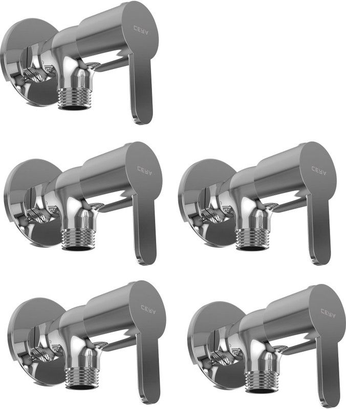 CERA - Angle Valve with Wall Flange Tap Pack of 5 pcs(F10152015C) Angle Cock Faucet  (Wall Mount Installation Type)