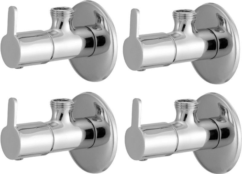 LOGGER - Angle Valve with Flange (L20011074B) Pack of 4 pcs Angle Cock Faucet  (Wall Mount Installation Type)