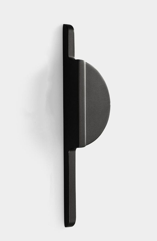 Mantara H-264-Black Zinc Cabinet/Drawer Handle  (Grey Pack of 1)