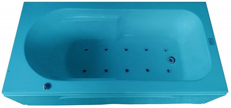 MADONNA Alexander Acrylic 6 feet Massage with Bubble Bath - Cyan Blue Free-standing Bathtub  (100 or Above L)