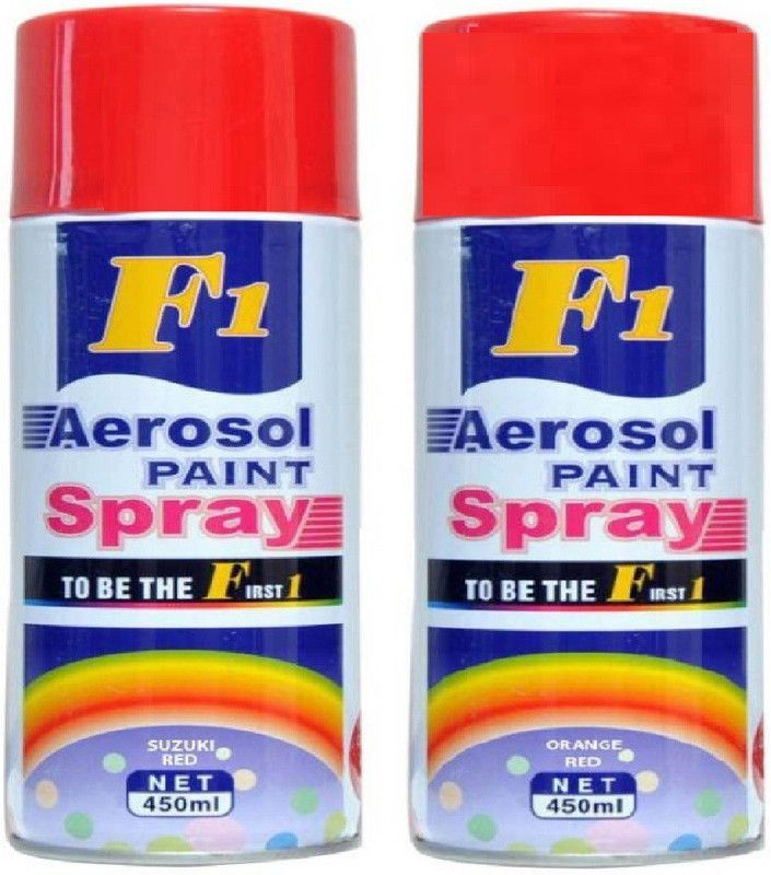 F1 Aerosol Red 2pc Spray Paint 2 ml  (Pack of 2)