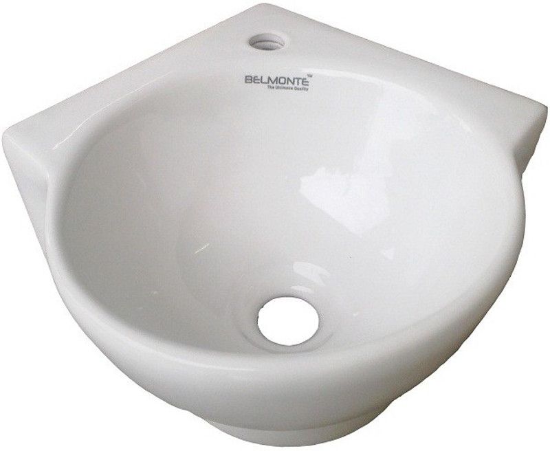 BM BELMONTE 413 Little 13"X13" Wall Hung Basin  (White)