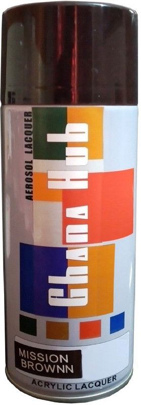 GHANA HUB Premium Gloss Cube Mission Brown Spray Paint 450 ml  (Pack of 1)