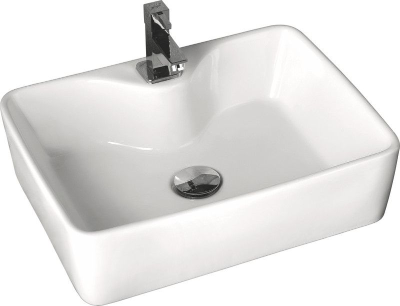 Solitaire WASH BASIN - BLOOM - TABLE TOP BASIN | HAND WASH BASIN | CERAMIC BASIN Table Top Basin  (WHITE)