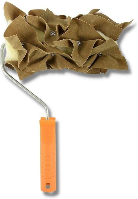KAMAL KAPIL Royal Ragging Roller with Handle 9 Inch,Brown ROYAL RAGGING ROLLER WITH HANDLE, IMPORTED QUALITY (9 INCH, BROWN COLOR) DESIGNER ROLLER OF PREMIUM QUALITY Paint Roller  (Pack of 1)