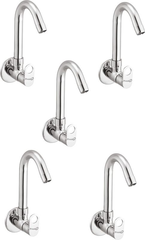 Prestige Prime Sink Cock-Pack Of 5 Spout Faucet  (Wall Mount Installation Type)