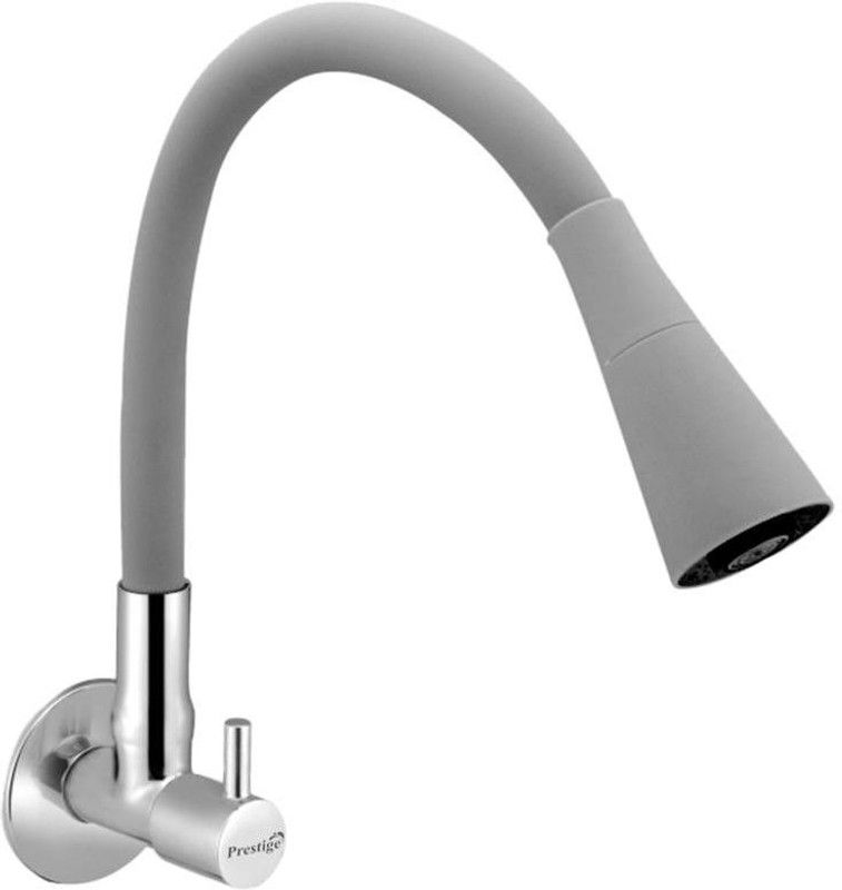Prestige Dove Flexo SmartBuy Flexible Sink Faucet - Flxo Play (With 360 Degree Flexible Silicon Hose & Dual Flow Pattern) Cold Water Tap Grey Pillar Tap Faucet  (Wall Mount Installation Type)